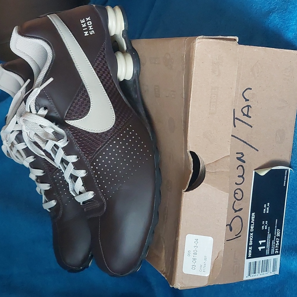 Nike Shox Deliver. Men's size 11. Brown and tan. In box 317547207